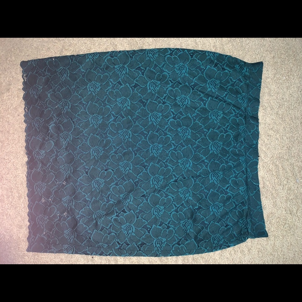 Teal skirt